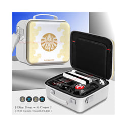 Nintend SwitchOLED Deluxe Game Pattern Carrying Case Hard Cover Shell Storage Shoulder Bag for Nintendo Switch OLED Accessories - Big Bag 3