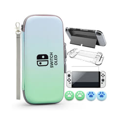 Switch Oled Storage Carry Case Kit Hard Shell Dockable Console Cover Pouch Screen Protector for Nintendo Switch Oled Film - KIT 2