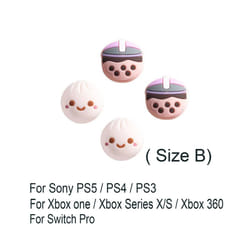 New Silicone Thumb Stick Grip Cap Soft Cover For Nintendo Switch Oled NS Lite For Sony PS5 PS4 Pro PS3 Xbox One/360 Series - B for Sony Xbox