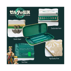 Carrying Case with Thumb Grips for Nintendo Switch, The Legend of Zelda Tears of the Kingdom - Black Case