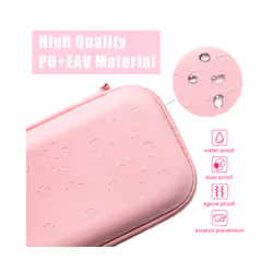 Pink Sakura For Switch Lite Portable Storage Bag Protective Shell PU Pouch Cover for Nintend Switch Lite Mini Carrying Bag - For Switch Lite