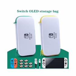 Case For Nintendo Switch OLED Console Carrying Case Protective Pouch Hard Carry Storage Bag Switch OLED Pochette Game Accessory - green kit
