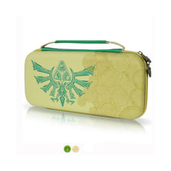 Carrying Case with Thumb Grips for Nintendo Switch, The Legend of Zelda Tears of the Kingdom - Green Case 2pcs NS