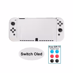 Transparent TPU Soft Case Joycon Protective Shell Cover for Nintendo Switch NS Console Crystal Clear Back Protector Accessori ...