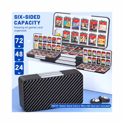 DinoFire Switch Game Card Protective Case For Nintendo Switch OLED/NS/Lite 72/48/24 In 1 Game Cards Magnetic Storage Box - X158-24 slot