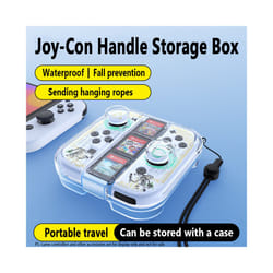 for Nintendo Switch/Switch OLED Handle Joycon Storage Box Protective Case Gamepad Controller Transparent Box NS Game Accessories - Transparent color
