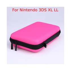 EVA Skin Carry Hard Case Bag Pouch for Nintendo 3DS XL LL/Switch/2DS with Strap Features durable all around zippe Compatible - Pink A