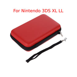 EVA Skin Carry Hard Case Bag Pouch for Nintendo 3DS XL LL/Switch/2DS with Strap Features durable all around zippe Compatible - Red A