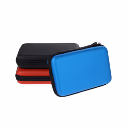 EVA Skin Carry Hard Case Bag Pouch for Nintendo 3DS XL LL/Switch/2DS with Strap Features durable all around zippe Compatible - Red A