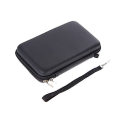 EVA Skin Carry Hard Case Bag Pouch for Nintendo 3DS XL LL/Switch/2DS with Strap Features durable all around zippe Compatible - Black