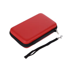 EVA Skin Carry Hard Case Bag Pouch for Nintendo 3DS XL LL/Switch/2DS with Strap Features durable all around zippe Compatible - Red