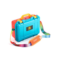 For Nintendo Switch & oled Portable shoulder Bag Explosion-proof Box Travel Handbag Hard Cover Shell Accessories Carrying - Blue Red