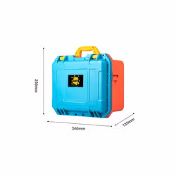 For Nintendo Switch & oled Portable shoulder Bag Explosion-proof Box Travel Handbag Hard Cover Shell Accessories Carrying - Blue Red