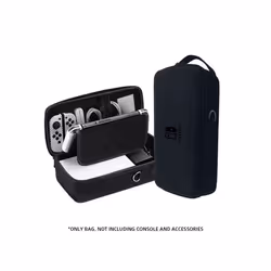 Data Frog Switch OLED/LITE Handheld Storage Bag NS Nintendo Switch Portable PU Carrying Case Protection Travel Bag - Black