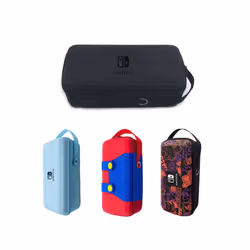 Data Frog Switch OLED/LITE Handheld Storage Bag NS Nintendo Switch Portable PU Carrying Case Protection Travel Bag - Black