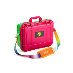 For Nintendo Switch & oled Portable shoulder Bag Explosion-proof Box Travel Handbag Hard Cover Shell Accessories Carrying - Pink Green