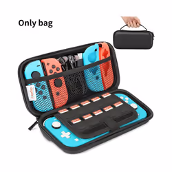 Carrying Case Compatible with Nintendo Switch Lite, Portable Nintendo Switch Lite Bag for Switch Lite with Storage - Black