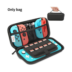 Carrying Case Compatible with Nintendo Switch Lite, Portable Nintendo Switch Lite Bag for Switch Lite with Storage - Black
