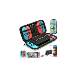For Switch Case Compatible with Nintendo Switch, 9 in 1 Accessories kit with Carrying Case, Dockable Protective Case - Ocean