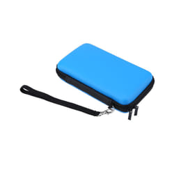 EVA Skin Carry Hard Case Bag Pouch for Nintendo 3DS XL LL/Switch/2DS with Strap Features durable all around zippe Compatible - Blue