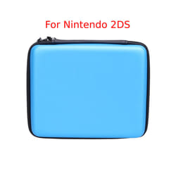 EVA Skin Carry Hard Case Bag Pouch for Nintendo 3DS XL LL/Switch/2DS with Strap Features durable all around zippe Compatible - Blue C