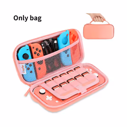 Carrying Case Compatible with Nintendo Switch Lite, Portable Nintendo Switch Lite Bag for Switch Lite with Storage - Pink