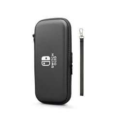 DATA FROG Storage Case Compatible-Nintendo Switch OLED Carrying Pouch Storage Bag for Switch OLED Carrying Protective Accessorie - Black
