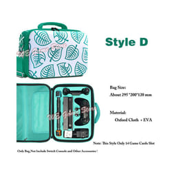 Deluxe Cute Bag for Nintend Switch Portable Protective Hard Carrying Box Soft Lining Nintendo Switch Case Console & Accessories - Style D