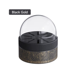 Hagibis Switch Rotating Game Card Case with 10 Game Card Slots Creative NS Card Storage Box Holder for Nintendo Switch/Lite/OLED - Black Gold