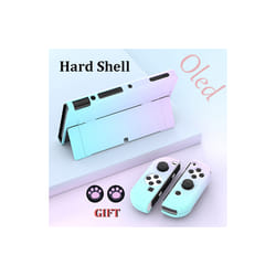 Transparent TPU Soft Case Joycon Protective Shell Cover for Nintendo Switch NS Console Crystal Clear Back Protector Accessories - Silver