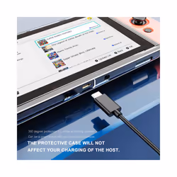 Transparent TPU Soft Case Joycon Protective Shell Cover for Nintendo Switch NS Console Crystal Clear Back Protector Accessories - Silver