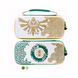 Carrying Case with Thumb Grips for Nintendo Switch, The Legend of Zelda Tears of the Kingdom - White Case 2pcs NS