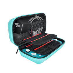 For Nintendo Switch Lite Hard EVA Carrying Case/Silicone Cover Thickened Protective Bags Shell Anti-Scratch Travel Storage - Green
