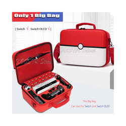 New Nintendoswitch Big Storage Pouch Cute Case Travel Suitcase Nitendo Console Shoulder Bag Tote Cover For funda Nintendo - Only Big Bag 9
