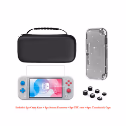 Switch Lite Accessories Bundle - Soft Glitter TPU Protective Case & Screen Protector for NS Switch Lite Carrying Case Bag - P ...