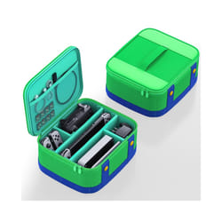 Large Carrying Protective Case Travel Storage Bag Compatible For Nintendo Switch Oled Console Pro Controller Game Storage - green