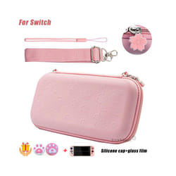For Nintendo Switch/Lite Console Storage Bag Protective Shell Hard Case Cover for Nintendo Switch Carrying Bag Game Accessory - Switch Sakura Bag