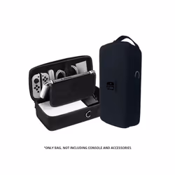 Data Frog Switch OLED/LITE Handheld Storage Bag NS Nintendo Switch Portable PU Carrying Case Protection Travel Bag - Black