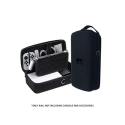 Data Frog Switch OLED/LITE Handheld Storage Bag NS Nintendo Switch Portable PU Carrying Case Protection Travel Bag - Black