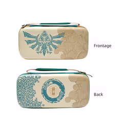 Portable Storage Bag Carrying Case for Nintendo Switch OLED Hard Shell Card Box Case for Nintendo Switch Gaming Accessories - White handle bag