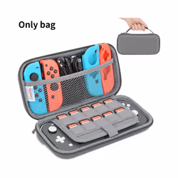 Carrying Case Compatible with Nintendo Switch Lite, Portable Nintendo Switch Lite Bag for Switch Lite with Storage - Silver