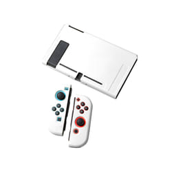 For Nintendo Switch Accessories Protective Shell NS Game Host Console TPU All-inclusive Soft Cover Protection Case Pouch - White