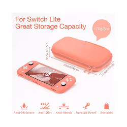 Carrying Case Compatible with Nintendo Switch Lite, Portable Nintendo Switch Lite Bag for Switch Lite with Storage - Yellow