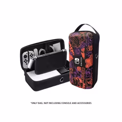 Data Frog Switch OLED/LITE Handheld Storage Bag NS Nintendo Switch Portable PU Carrying Case Protection Travel Bag - Purple
