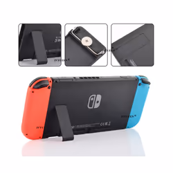 IVYUEEN Replacement Kickstand for Nintendo Switch Console Kick Stand Back Bracket Holder for Nintend Switch Shell Repair - Black