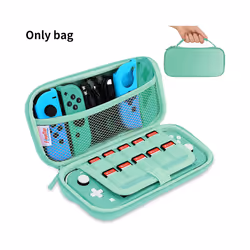 Carrying Case Compatible with Nintendo Switch Lite, Portable Nintendo Switch Lite Bag for Switch Lite with Storage - Green