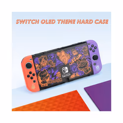 Scarlet Violet For Nintendo Switch OLED EVA Carrying Case Set Bag Base Housing Keycap Shell Game Accessories - SW OLED Case