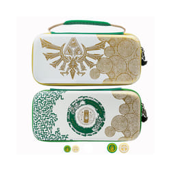 Carrying Case with Thumb Grips for Nintendo Switch, The Legend of Zelda Tears of the Kingdom - White Case 2NS 2PRO