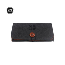 For Nintendo Switch Storage Bag Colorful Protective Carrying Portable Case Host Protection Hand Felt Soft Bag Game Accessories - A