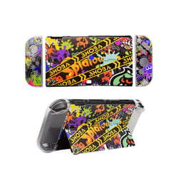 Splatoon3 Switch Storage Carry Bag Accessories Kit Cover Protective Case Ns Stand Bracket With Grips for Nintendo Switch - switch oled case 2
